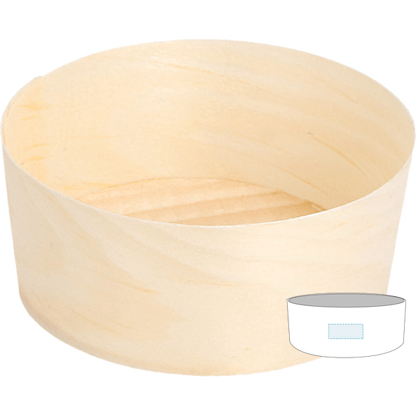 Wood Pine Bark Bowl Packaging